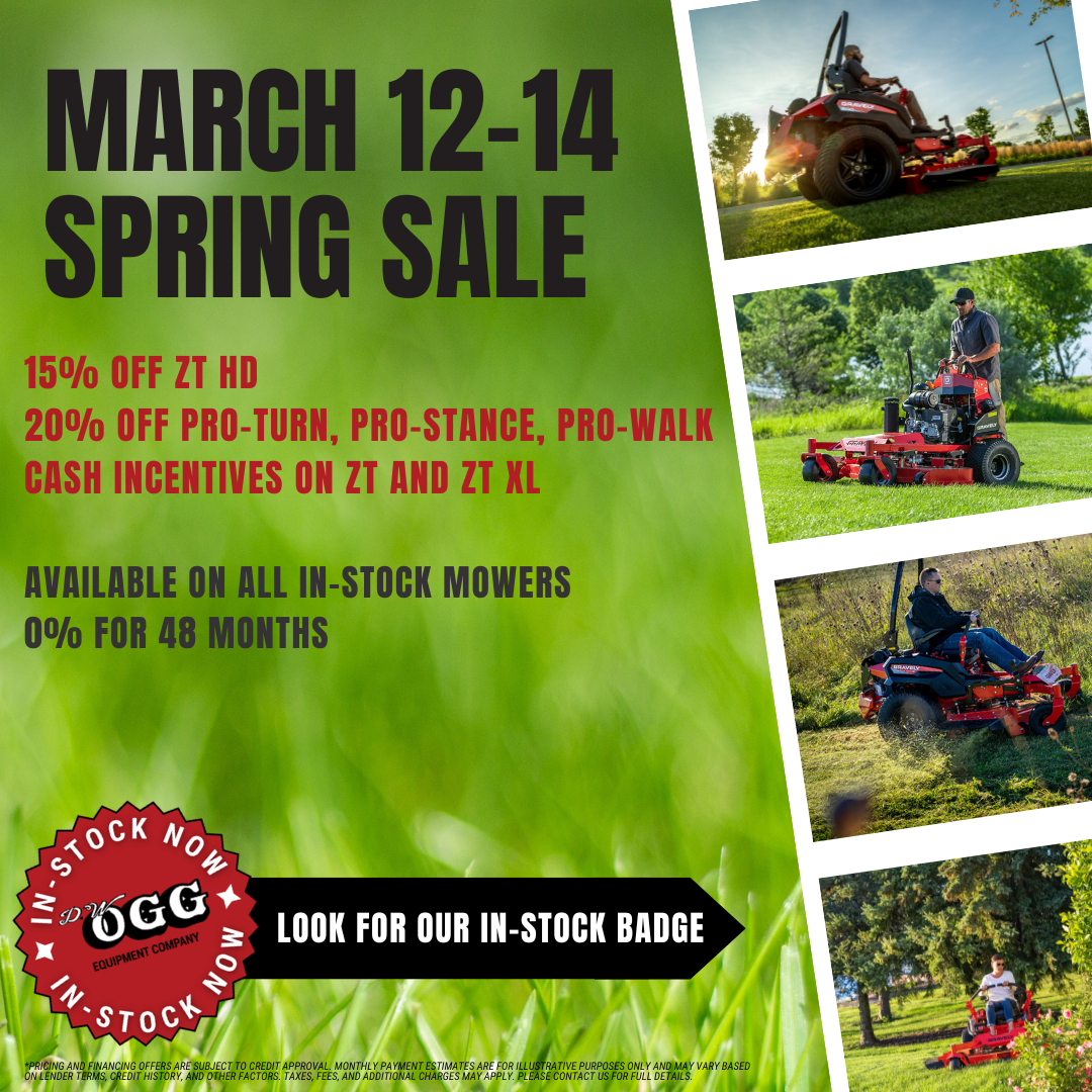 Gravely Spring Fleet Sale March 12-14, 2026 15-20% off list price on Gravely In-Stock Mowers